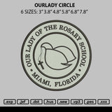 Ourlady Circle Embroidery File 6 sizes