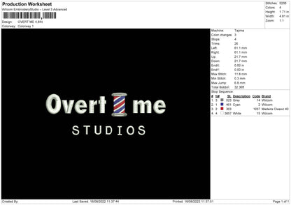 Overt Me Embroidery File 5 sizes