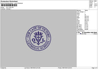 Ovlcircle Embroidery File 6 sizes