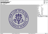 Ovlcircle Embroidery File 6 sizes