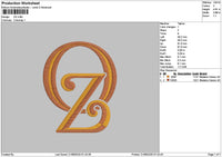 Oztext Embroidery File 6 sizes