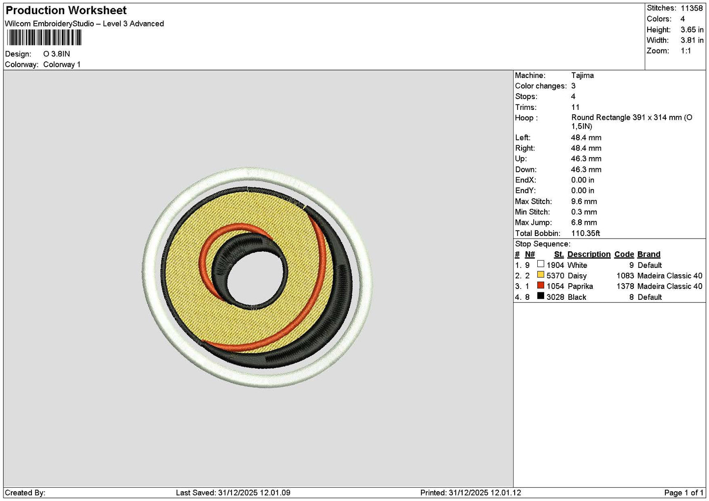 Karmelotext Separate Embroidery Files