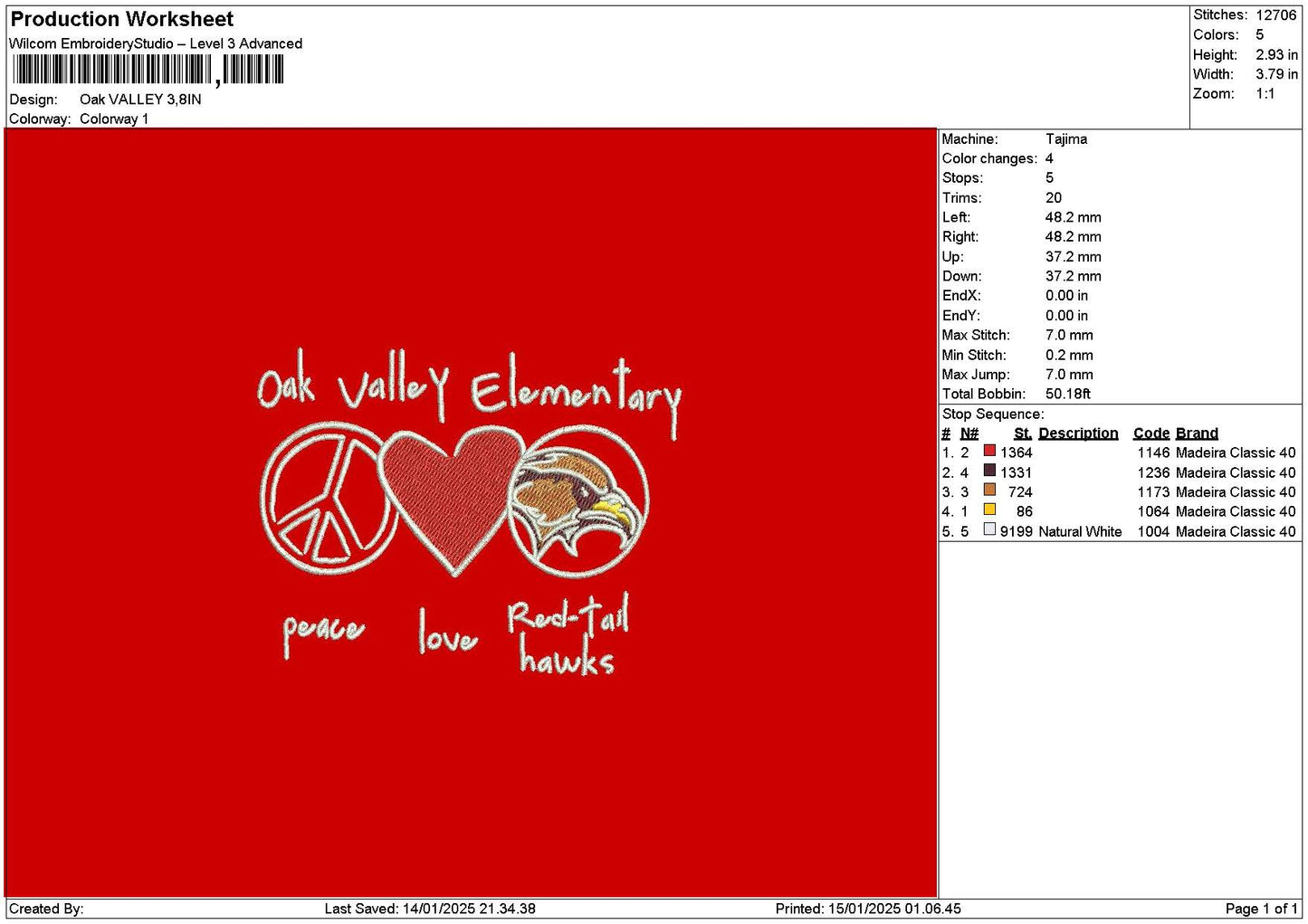 Valleytext 04 Embroidery File 6 sizes