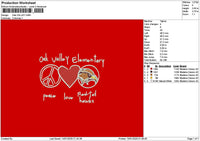 Valleytext 04 Embroidery File 6 sizes