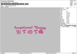 Therapytxt 0412 Embroidery File 6 sizes