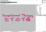 Therapytxt 0412 Embroidery File 6 sizes
