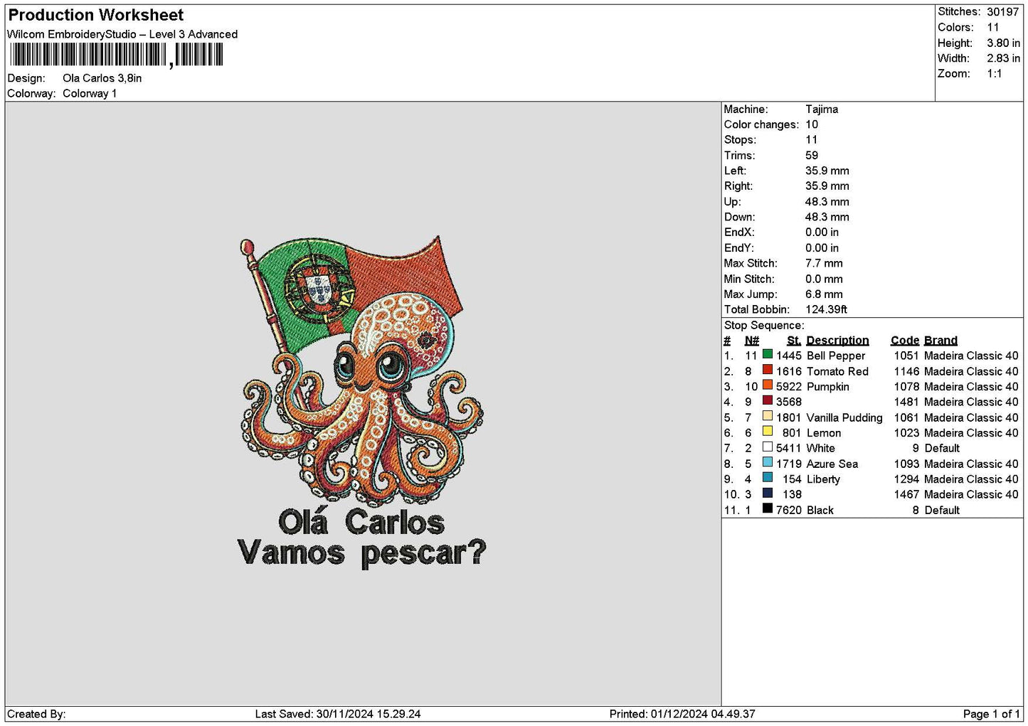 Vamostext01 Embroidery File 6 sizes