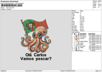 Vamostext01 Embroidery File 6 sizes
