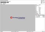 Oncologitext Embroidery File 6 sizes