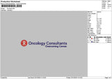 Oncologitext Embroidery File 6 sizes