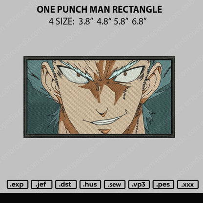 One Punch Man Embroidery File 4 size