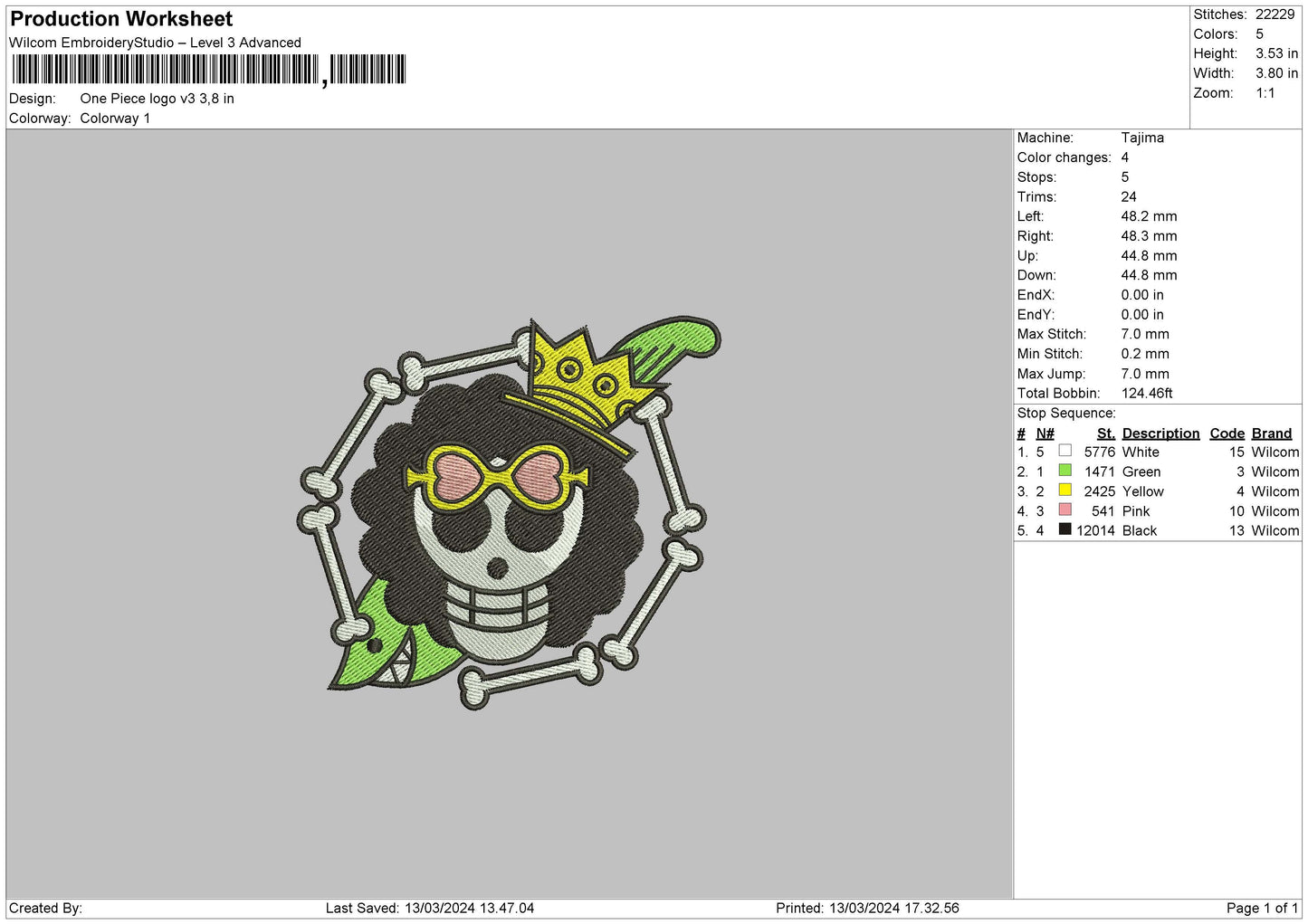 Op Circle V3 Embroidery File 6 sizes