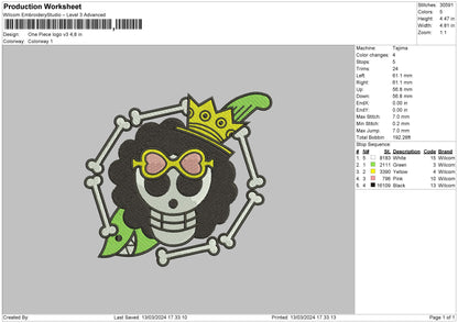 Op Circle V3 Embroidery File 6 sizes