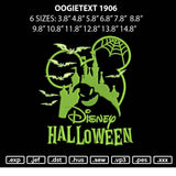 Oogietext 1906 Embroidery File 6 sizes