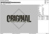 Originaltext V2 Embroidery File 6 sizes