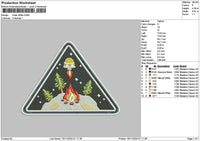 Trianglesnow Embroidery File 6 sizes