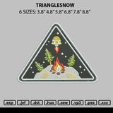 Trianglesnow Embroidery File 6 sizes