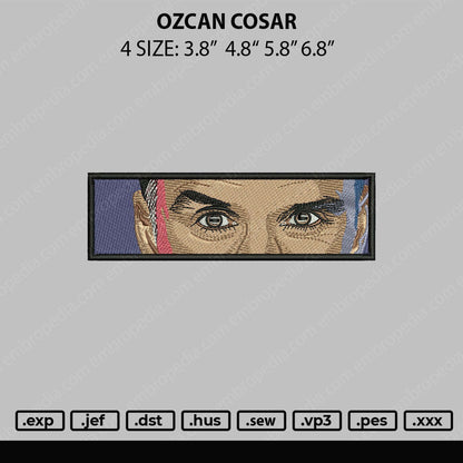 Ozcan Cosar Embroidery File 4 sizes