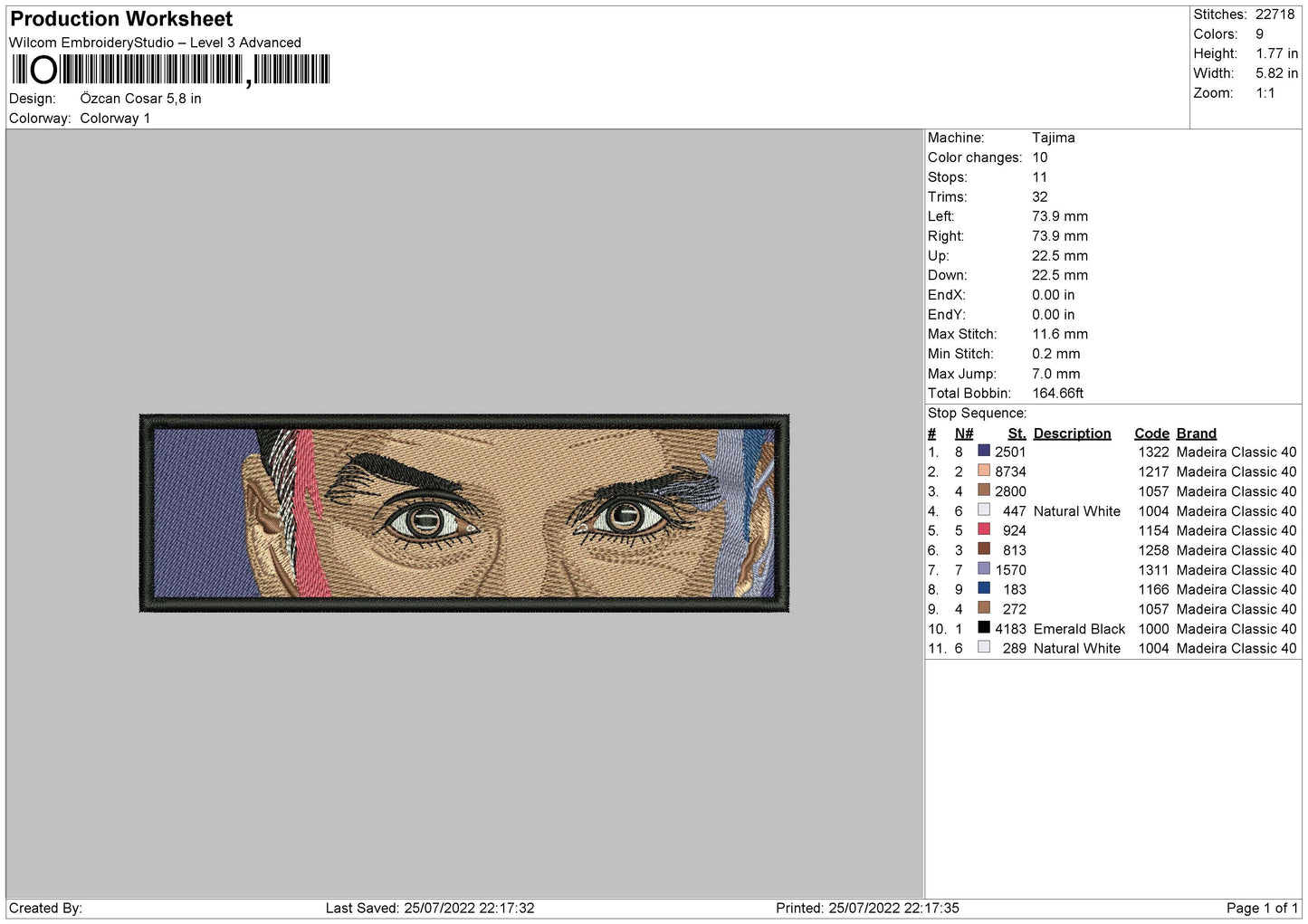 Ozcan Cosar Embroidery File 4 sizes