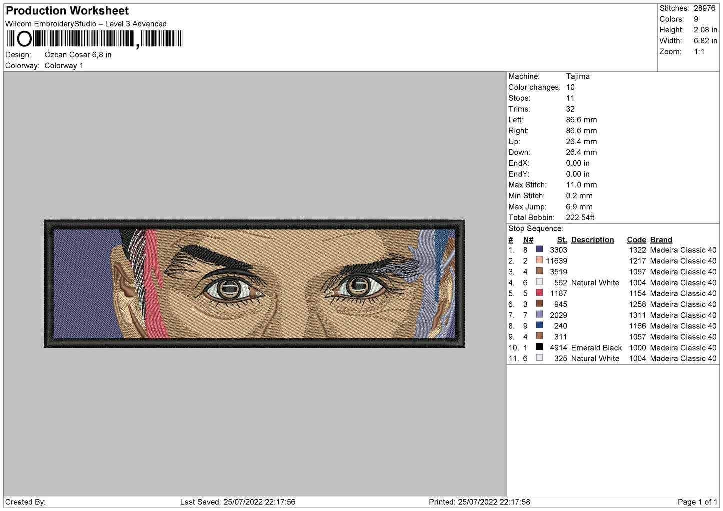 Ozcan Cosar Embroidery File 4 sizes