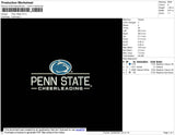Penn State Embroidery File 4 size
