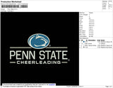Penn State Embroidery File 4 size