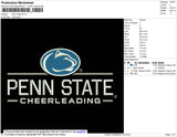 Penn State Embroidery File 4 size