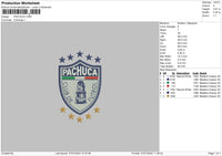 Pachuca Embroidery File 6 sizes