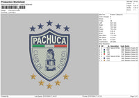 Pachuca Embroidery File 6 sizes