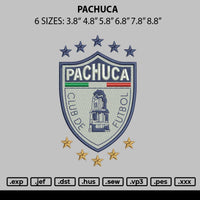 Pachuca Embroidery File 6 sizes