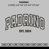 Padrino Embroidery File 6 sizes