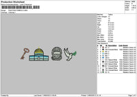 Palestine1106 Embroidery File 6 sizes