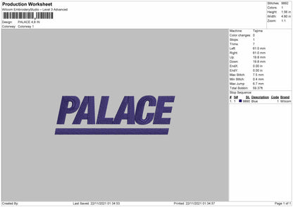 Palace Embroidery File 4 size