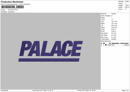 Palace Embroidery File 4 size