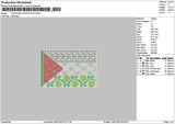 Palestine0901 Embroidery File 6 sizes