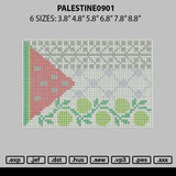 Palestine0901 Embroidery File 6 sizes