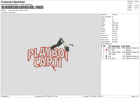 Playboi Carti Text Embroidery File 6 sizes