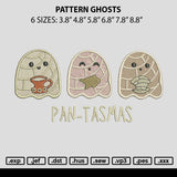 Pattern Ghosts Embroidery File 6 sizes
