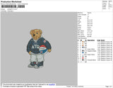 Bear ATO Embroidery File 4 size