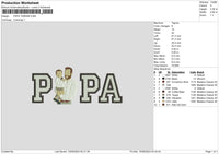 Papa Photo 1024b Embroidery File 6 sizes