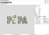 Papa Photo 1024b Embroidery File 6 sizes