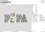 Papa Photo 1024b Embroidery File 6 sizes