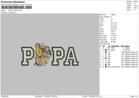 Papa 1106 Embroidery File 6 sizes