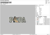 Papa 3105 Embroidery File 6 sizes