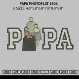 Papa Photoflat 1406 Embroidery File 6 sizes