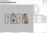 Papa PhotoFLAT 191225 Embroidery File