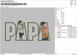 Papa PhotoFLAT 191225 Embroidery File