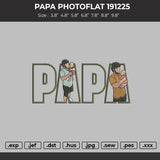 Papa PhotoFLAT 191225 Embroidery File