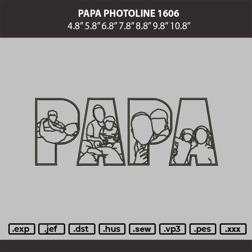 PAPA PHOTOLINE 0606 Embroidery Machine Design File