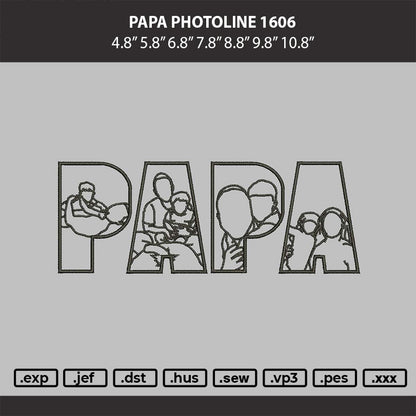 PAPA PHOTOLINE 0606 Embroidery Machine Design File